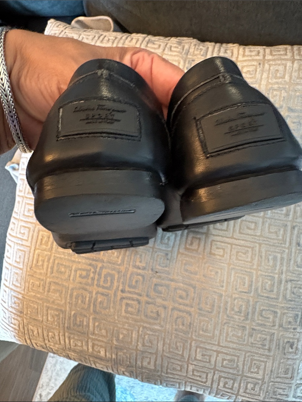 Salvatore Ferragamo Black Leather Gancini Bit Loafers - Picture 7 of 14